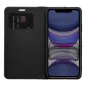 Apple iPhone 16e Book Handytaschen LUNA Book Carbon Kohlenstoff-Faser, Elegant  Schwarz
