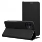 Apple iPhone 16e Book Handytaschen LUNA Book Carbon Kohlenstoff-Faser, Elegant  Schwarz
