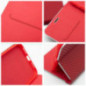 Apple iPhone 16e Book Handytaschen LUNA Book Carbon Kohlenstoff-Faser, Elegant  Rot