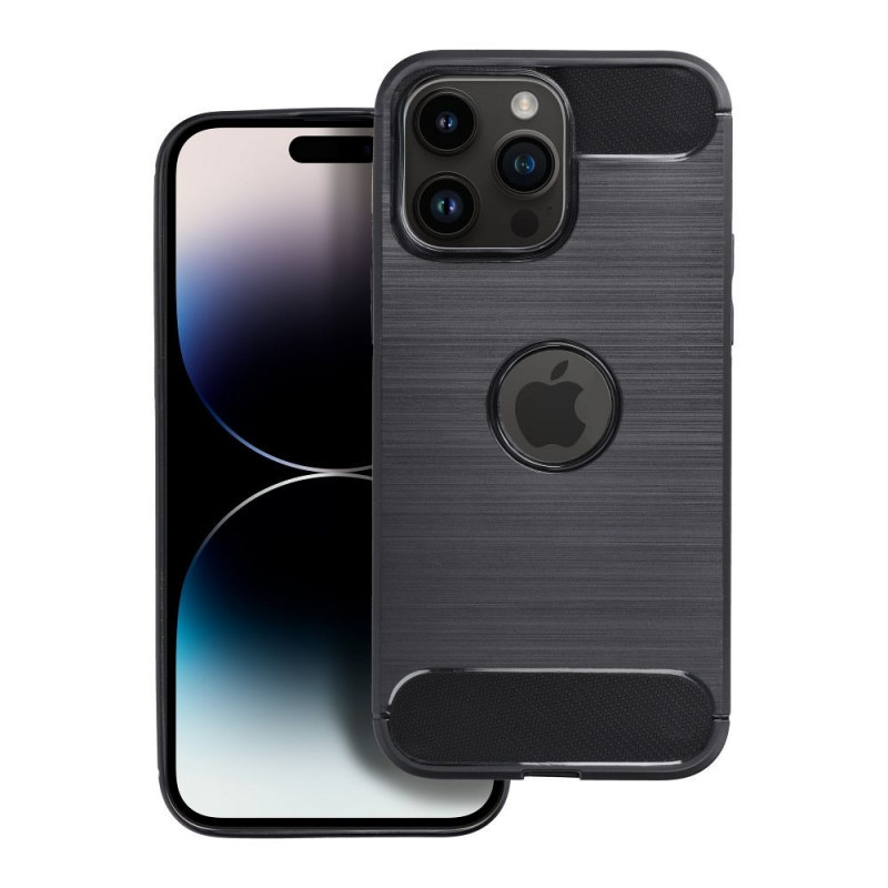 Apple iPhone 16e Hülle Carbon Elegant  Schwarz