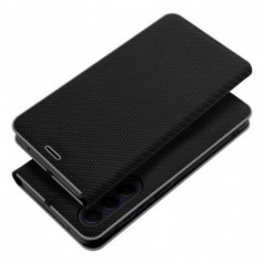 XIAOMI Redmi Note 14 Pro 4G Book Handytaschen LUNA Book Carbon Kohlenstoff-Faser, Elegant  Schwarz
