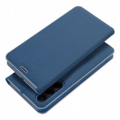 XIAOMI Redmi Note 14 Pro 4G Book Handytaschen LUNA Book Carbon Kohlenstoff-Faser, Elegant  Blau