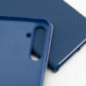 XIAOMI Redmi Note 14 Pro 4G Book Handytaschen LUNA Book Carbon Kohlenstoff-Faser, Elegant  Blau