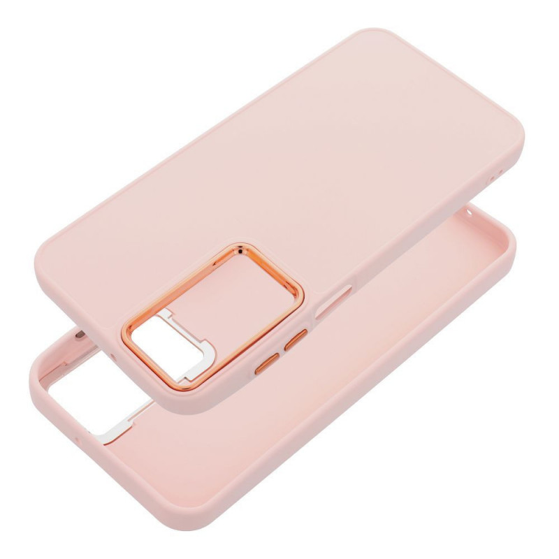 Samsung Galaxy S25 Hülle FRAME Elegant  Puderrosa