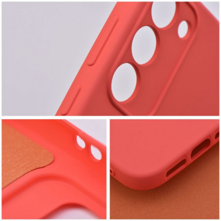 Samsung Galaxy S25 Hülle Silicone Elegant  Pfirsich