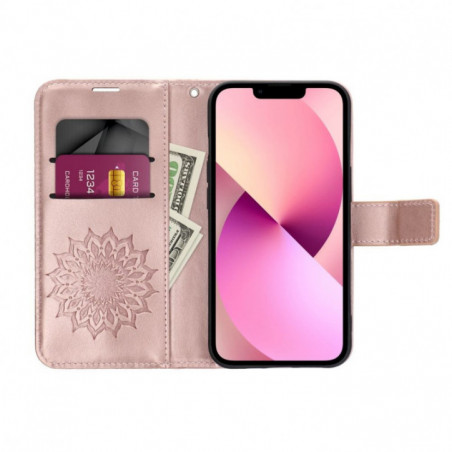 Apple iPhone 14 Book Handytaschen MEZZO Book Roségold