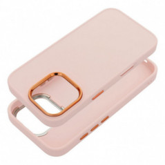 Apple iPhone 16e Hülle FRAME Elegant  Puderrosa