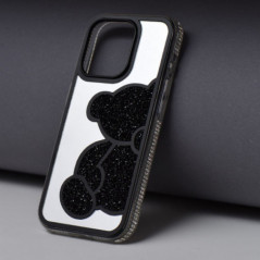 Apple iPhone 16e Hülle Teddy bear Schwarz