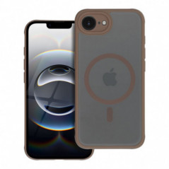Apple iPhone 16e Hülle Full Matte Mag Cove MagSAFE  Braun