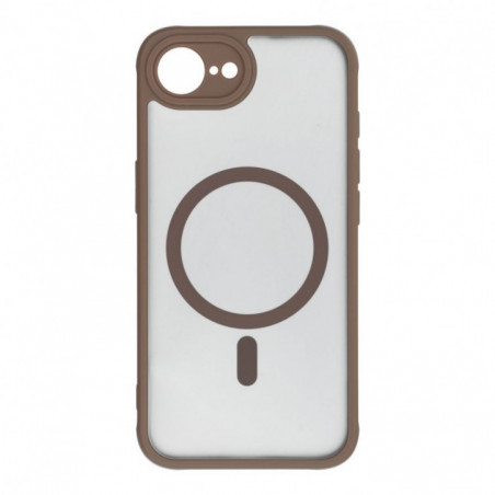 Apple iPhone 16e Hülle Full Matte Mag Cove MagSAFE  Braun