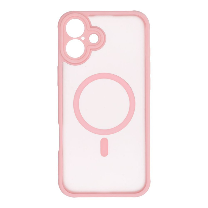 Apple iPhone 16 Plus Hülle Full Matte Mag Cove MagSAFE  Hell-Pink