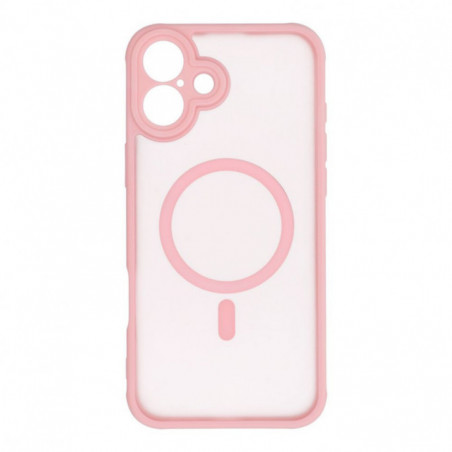 Apple iPhone 16 Plus Hülle Full Matte Mag Cove MagSAFE  Hell-Pink