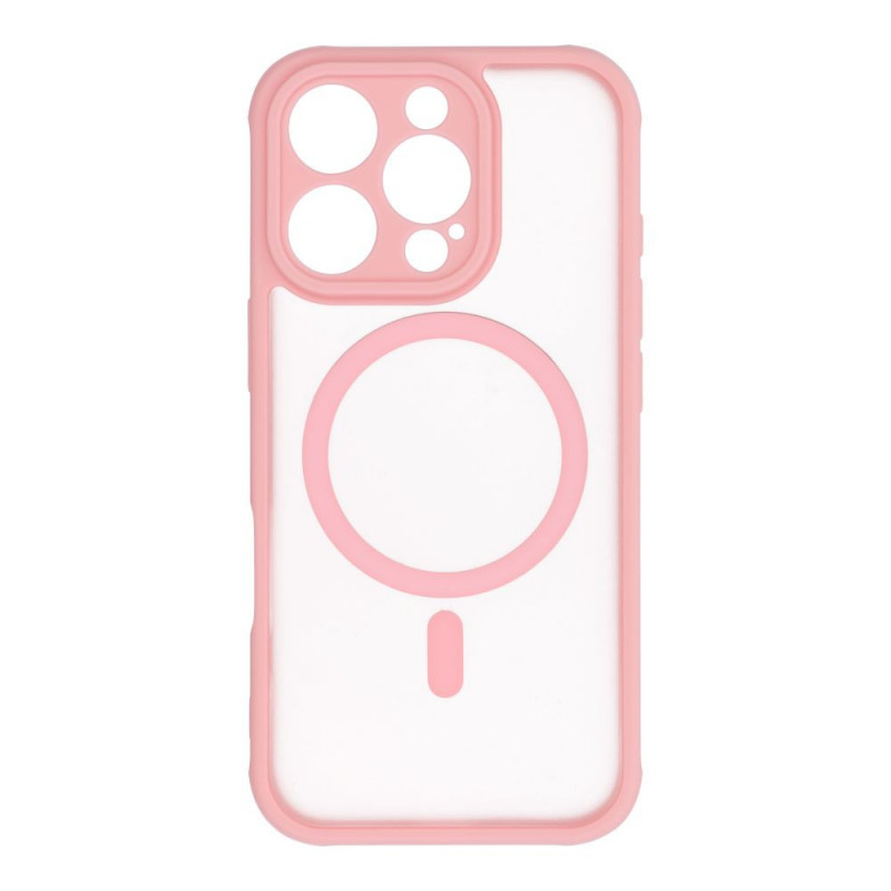 Apple iPhone 16 Pro Hülle Full Matte Mag Cove MagSAFE  Hell-Pink
