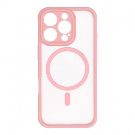 Apple iPhone 16 Pro Hülle Full Matte Mag Cove MagSAFE  Hell-Pink
