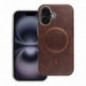Apple iPhone 15 Pro Max Hülle Gentleman Mag Cover Elegant  MagSAFE  Braun