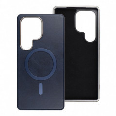 Samsung Galaxy S25 Plus Hülle Gentleman Mag Cover Elegant  MagSAFE  Navy blau