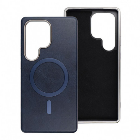 Samsung Galaxy S25 Plus Hülle Gentleman Mag Cover Elegant  MagSAFE  Navy blau