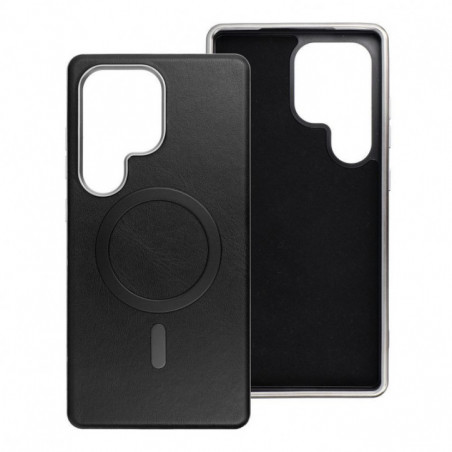 Samsung Galaxy S25 Hülle Gentleman Mag Cover Elegant  MagSAFE  Schwarz