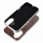 Apple iPhone 14 Pro Hülle Gentleman Mag Cover Elegant  MagSAFE  Braun