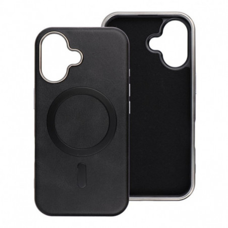 Apple iPhone 15 Pro Max Hülle Gentleman Mag Cover Elegant  MagSAFE  Schwarz