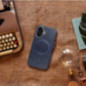 Apple iPhone 15 Pro Hülle Gentleman Mag Cover Elegant  MagSAFE  Navy blau