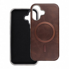 Apple iPhone 16e Hülle Gentleman Mag Cover Elegant  MagSAFE  Braun