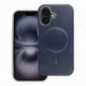 Apple iPhone 16e Hülle Gentleman Mag Cover Elegant  MagSAFE  Navy blau