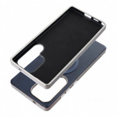 Samsung Galaxy S25 Hülle Gentleman Mag Cover Elegant  MagSAFE  Navy blau