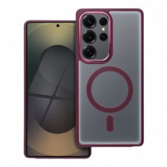 Samsung Galaxy S25 Ultra Hülle Matte Mag Cove MagSAFE  Pflaumenrot