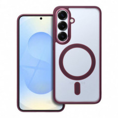 Samsung Galaxy S25 Hülle Matte Mag Cove MagSAFE  Pflaumenrot