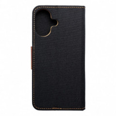 Apple iPhone 16 Book Handytaschen CANVAS Book Schwarz
