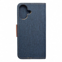 Apple iPhone 16 Book Handytaschen CANVAS Book Navy blau
