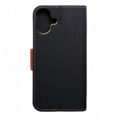 Apple iPhone 16 Plus Book Handytaschen CANVAS Book Schwarz