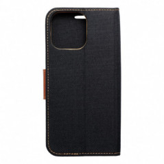 Apple iPhone 16 Pro Max Book Handytaschen CANVAS Book Schwarz