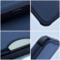 Apple iPhone 16e Book Handytaschen Razor Book Kohlenstoff-Faser, Kohlenstoffmuster  Blau