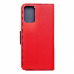 Motorola Moto G35 Brieftaschenetui Fancy Book Rot / Marine