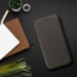 Motorola Moto G75 Book Handytaschen FOLIO Side Magnet Elegant, Kohlenstoffmuster  Braun