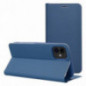 Apple iPhone 17 Pro Book Handytaschen LUNA Book Carbon Kohlenstoff-Faser, Elegant  Blau