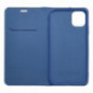 Apple iPhone 17 Book Handytaschen LUNA Book Carbon Kohlenstoff-Faser, Elegant  Blau