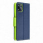 Apple iPhone 17 Air Brieftaschenetui Fancy Book Marine / Limette