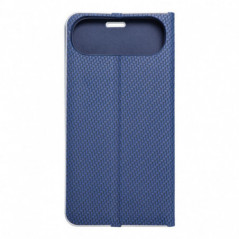 Apple iPhone 17 Air Book Handytaschen LUNA Book Carbon Kohlenstoff-Faser, Elegant  Blau