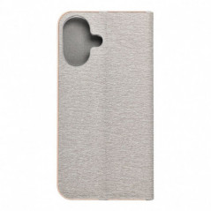 Apple iPhone 17 Book Handytaschen LUNA Book Gold Elegant  Silber