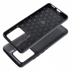 Motorola Edge 50 Hülle Carbon Elegant  Schwarz