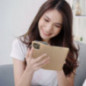 Samsung Galaxy S25 Edge Book Handytaschen Smart Case Book Gold