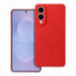 Samsung Galaxy S25 Edge Hülle Silicone Mag Cover MagSAFE  Rot