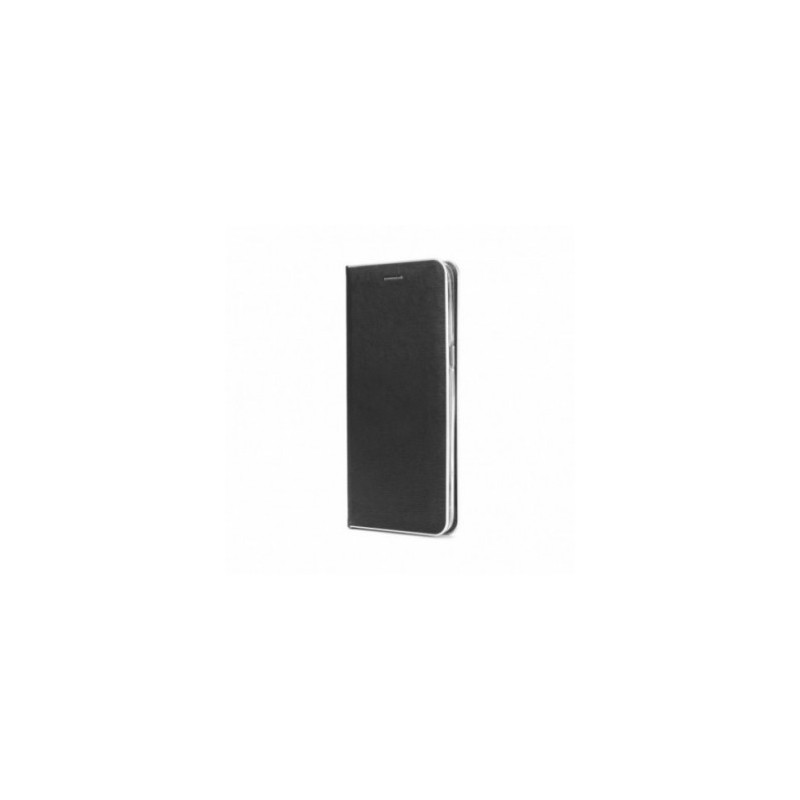 Luna Book auf Apple iPhone XR Brieftaschenetui Schwarz