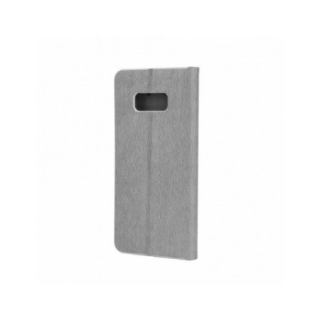 Luna Book auf Apple iPhone XR Brieftaschenetui Silber