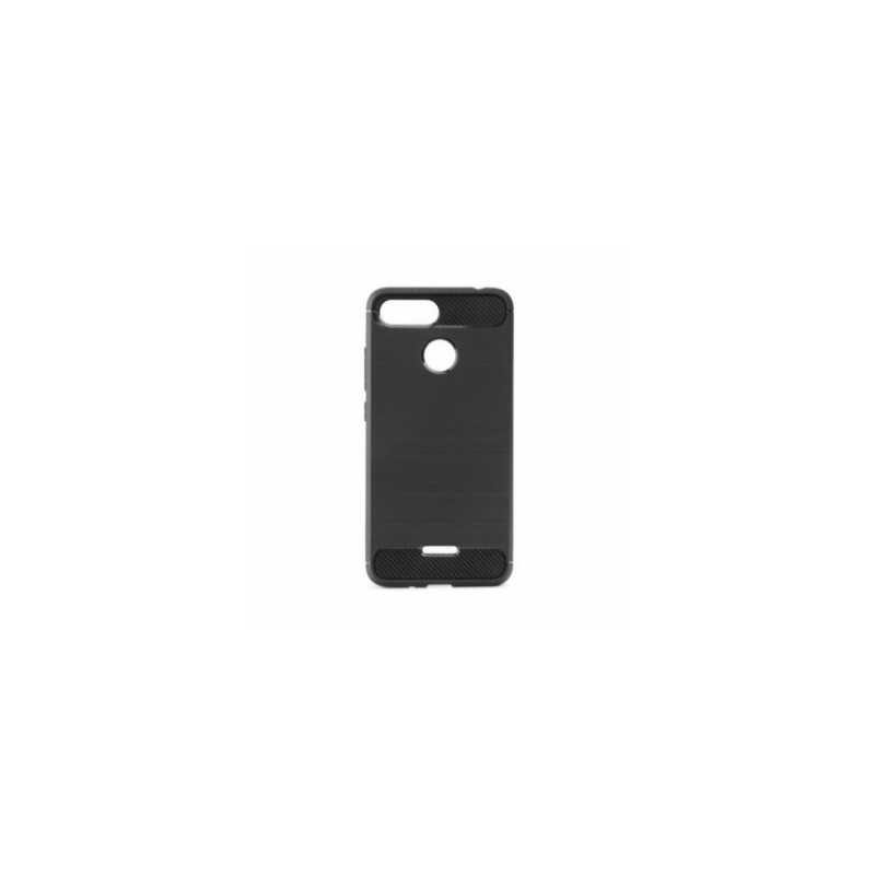 CARBON auf XIAOMI Redmi 8A FORCELL Silikonhülle Schwarz
