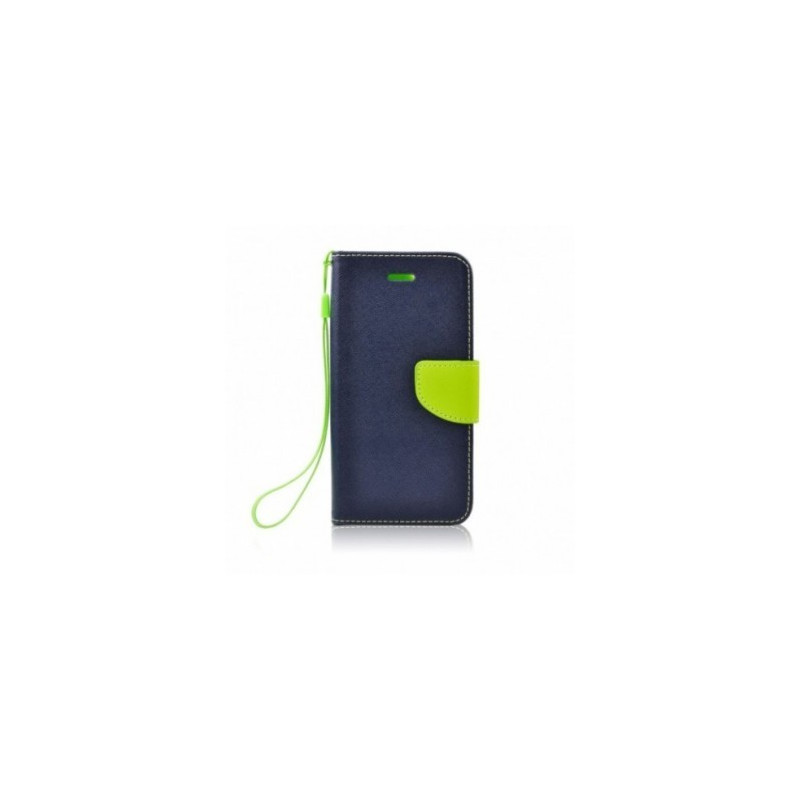 Fancy Book auf Apple iPhone X Brieftaschenetui Blau