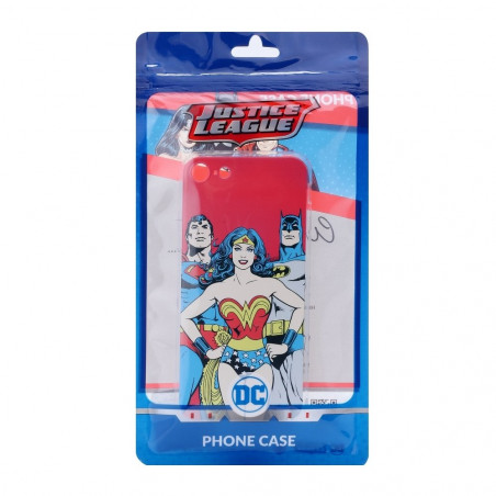 Justice League auf Apple iPhone XR DC Silikonhülle Rot
